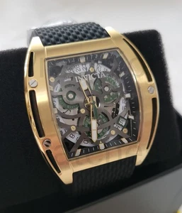 Invicta S1 Rally Swiss ETA G10.212 Kaliber Herrenuhr - 44mm, Schwarz/Gold 45186 - Bild 1 von 7