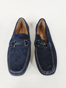 Alfani Wildleder Fahrer mit Bit Blau Herren Größe 13 M Leder Obermaterial Fahrer Halbschuhe - Bild 1 von 7