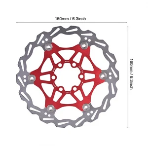 ZTTO 160 mm 6 tornillos bicicleta de montaña disco de freno flotante almohadilla bicicleta para 3R8X - Imagen 1 de 12