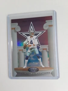2025 CERTIFICADO DAK PRESCOTT FRANQUICIA FUNDACIONES PÚRPURA SP#1/299-COWBOY QB - Imagen 1 de 1