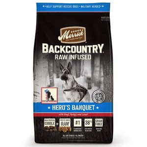 Merrick Backcountry Grain Free Hero'S Banquet Dry Dog Food, 4 Lbs., Model:47009 - Picture 1 of 10
