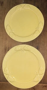 PR Bordallo Pinheiro Majolica Yellow Bunny Rabbit Plate Portugal 10 5/8”Diameter - Picture 1 of 8