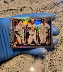 AARON JUDGE, JUAN SOTO, ANTHONY SANTANDER 2025 TOPPS FOIL LOGO, Fanatics - Picture 1 of 4