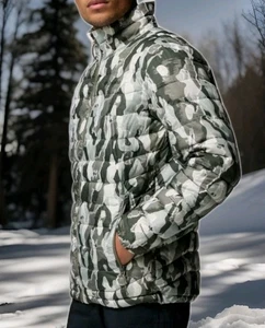 NEW 2025 Columbia Men's POWDER LITE 2 PRINTED Winter Jacket Omni-Heat SZ Large - Picture 1 of 14