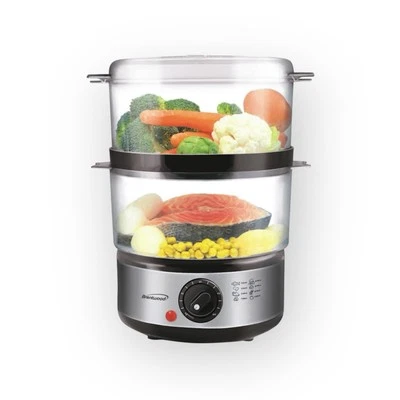 Vaporizador de alimentos eléctrico Brentwood de 2 niveles TS-1005, 5 cuartos Foto 1 de 4