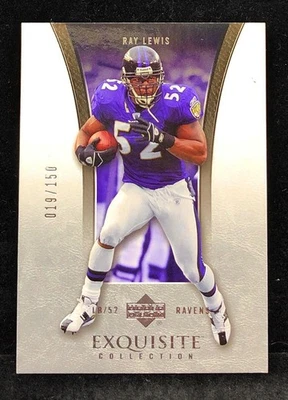 2005 Upper Deck Exquisite Collection /150 Ray Lewis #4 HOF - Image 1 of 2
