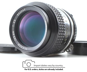 [Near MINT-] Nikon Ai Nikkor 105mm f/2.5 Telephoto Lens For F Mount From JAPAN - Picture 1 of 14