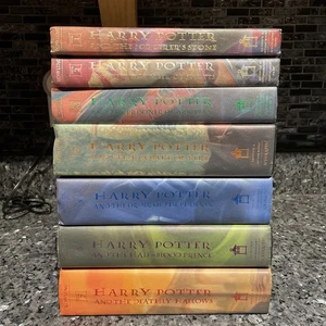 Harry Potter Complete Series 1-7 Set Rowling Hardcover 1 2 3 4 5 6 7 HB HC lot - Picture 1 of 22