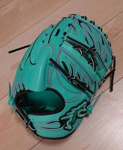 Guante de béisbol rígido RYU Limited azul/negro, puntada rosa, sin usar, con estuche - Imagen 1 de 6