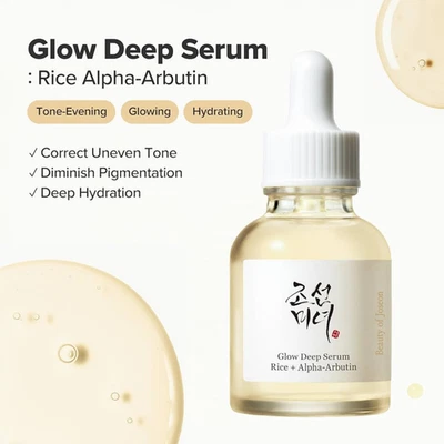 Beauty of Joseon Glow Deep Serum, Rice + Arbutin Moisturizing 30ml Korean Beauty