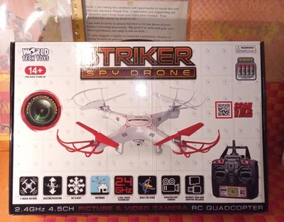 Drone, Stryker Spy Drone, #34937 RC quadcopter, complete in orig box, untested, - Image 1 of 4