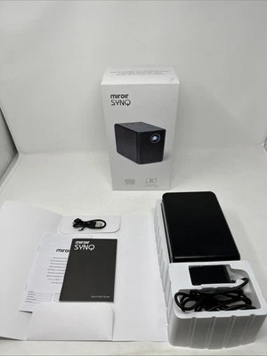 Miroir SYNQ M189 HD 720p Mini Projector 80" Image Black New Open Box - Image 1 of 4