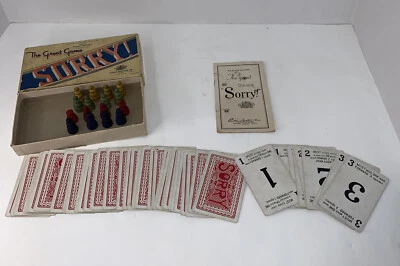 Sorry! Game Vintage 1939 The Great Game by parker Brothers Vintage No Board - Image 1 of 4