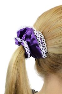 Hairband Fabric Scrunchy Maid / Maid/Gothic Lolita Elastic Purple/White Tip Z018