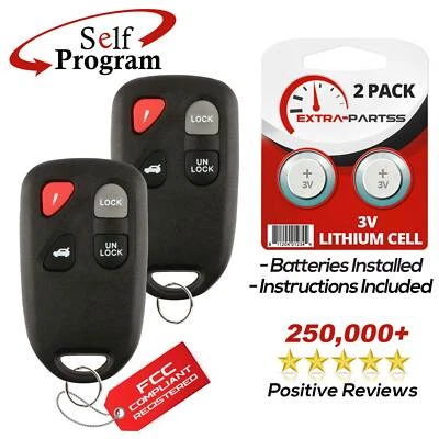 2 For 2003 2004 2005 Mazda 6 Keyless Entry Car Remote Key Fob Foto 1 de 4