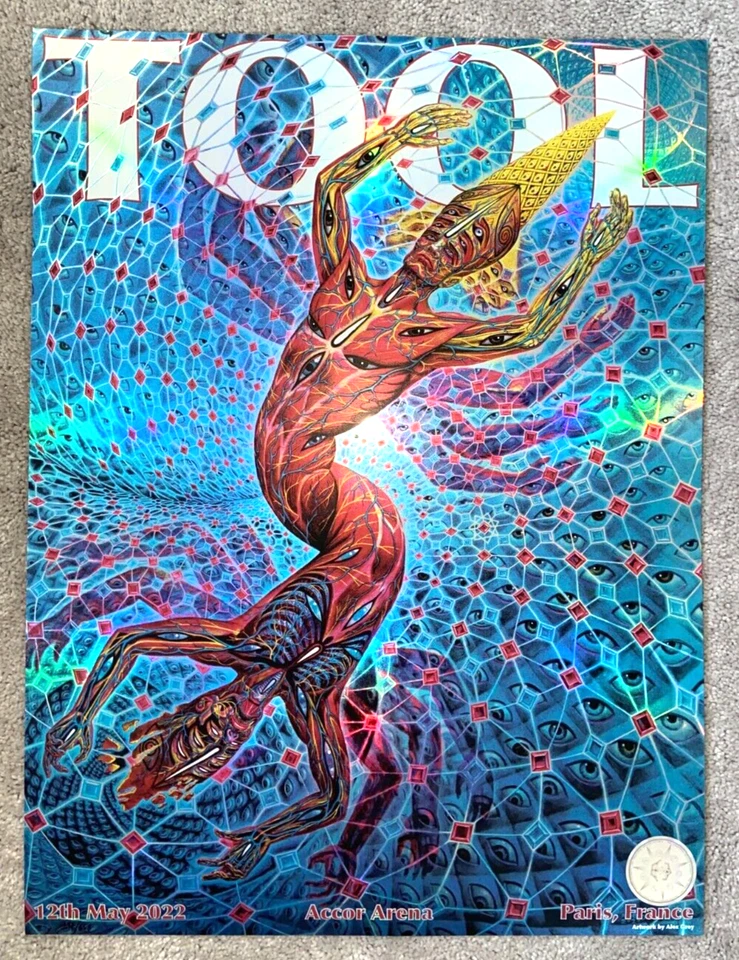 Tool Band Concert Poster Paris France Tour May 12 2022 /650 Alex Grey - Image 1 of 1