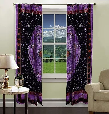 Хлопковый декор хиппи гобелен дверная занавеска индийская мандала оконные шторы декор - Изображение 1 из 2