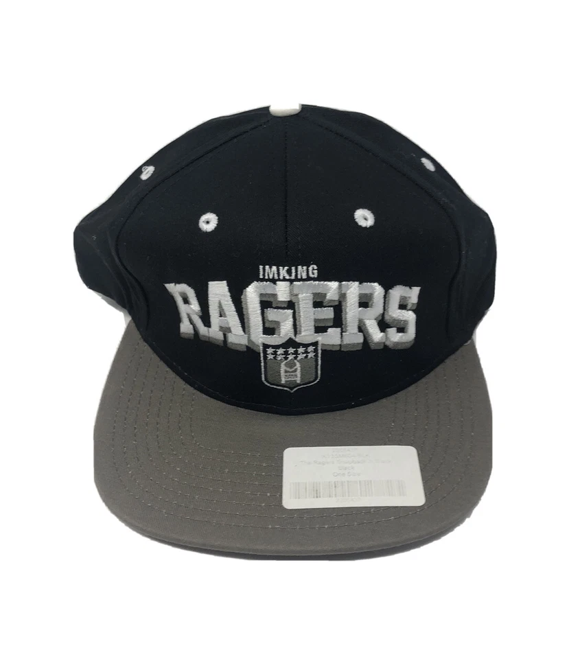 Gorra IMKING Ragers Snapback negra gris ajustable Foto 1 de 4
