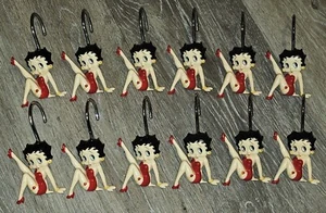 12 PEZZI RESINA BETTY BOOP GAMBA CON GANCI DOCCIA KICK UP TACCO ROSSO (2005) - Foto 1 di 7