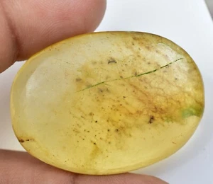 100% Natural Tanzania Yellow Amber 27.75 CT Untreated Certified Gemstone - Picture 1 of 6