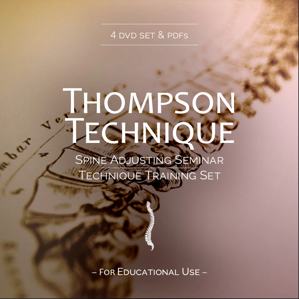 Thompson Chiropractic Technique - Spine Adjusting Seminar - DVD Set - Image 1 of 4