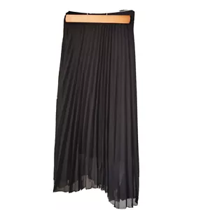 Shinestar Plissee Damen Rock Größe SMALL transparent schwarz Gummizug Frühling - Bild 1 von 6