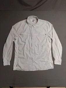 Simms Insect Shield Fishing Shirt Men’s Size 2XL Off White Zip Pockets EUC 👌 - Picture 1 of 13