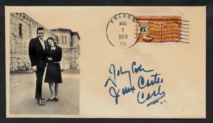 Johnny & June Carter Bargeld Sammlerumschlag Originalperiode 1968 Briefmarke OP1202 - Bild 1 von 1