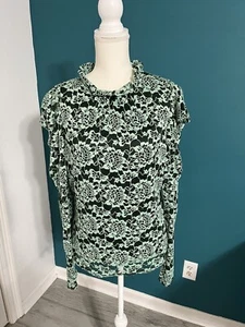 ACOS & A Damen grünes Spitzentop romantische Goth Bluse Gr. Large neu - Bild 1 von 4