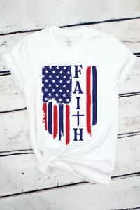 ScarvesMe Women's Faith Cotton Short Sleeve Graphic T-Shirts Top - Imagen 1 de 6