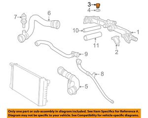 For BMW OEM 99-01 740i,740iL Cooling Hoses Pipes-Water Manifold Plug 07119904539