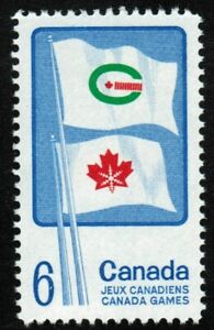 Canada sc#500 Canada Games : Flags of Summer & Winter Games, Mint-NH