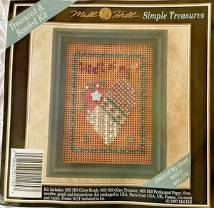 Mill Hill Simple Treasures Treasured & Beaded Kit MHST5 Heart of My Heart 1997 - Imagen 1 de 5