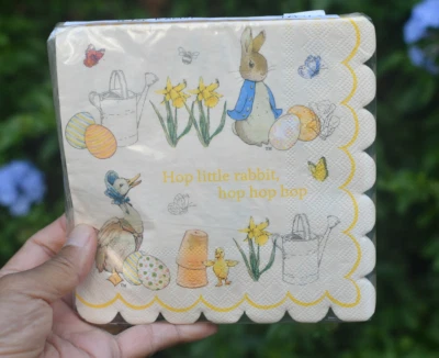 Peter Rabbit  20 Paper Napkins  4 Sets (80 Total Napkins) by Meri Meri   - Image 1 of 4