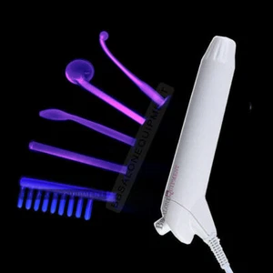 High Frequency Facial Machine & 5 Glass Tubes For Anti-aging Acne Skin Care SPA - Picture 1 of 14