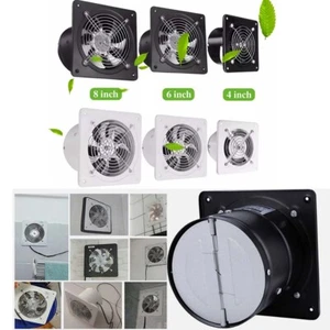 4/6/8"Exhaust Fan Ventilation Extractor Fans 110V Wall Mounted Square Blower USA - Picture 1 of 23