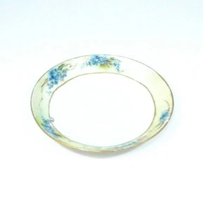 Oscar & Edgar Gutherz Royal Blue Floral Hand Painted Ceramic Plate Pre-Owned - Picture 1 of 6