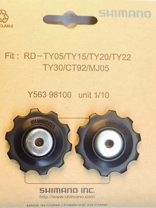 Rodillos de engranaje trasero Shimano TY (Y563 98100) - Nuevo de lote antiguo - Imagen 1 de 2