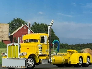 1/64 DCP YELLOW PETERBILT 389 DAY CAB - Picture 1 of 5