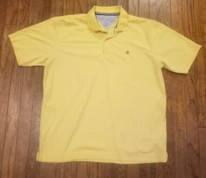Tommy Hilfiger Herren Golf Rugby Reitsport Poloshirt Gelb Größe XL - Bild 1 von 4
