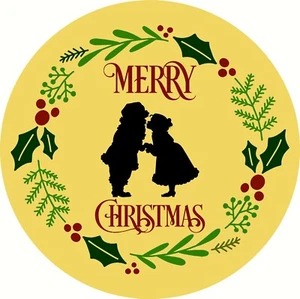  PLANTILLA REUTILIZABLE 10585 U 12" FELIZ NAVIDAD Percha de puerta de Papá Noel  - Imagen 1 de 1