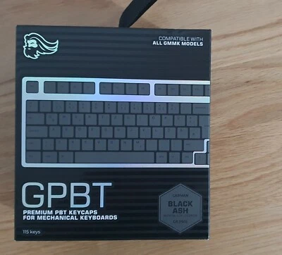 Glorious Premium GPBT Keycaps 115 PBT keycaps ISO GERMAN layout, Gray - Image 1 of 4
