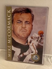 1998 Hall of Fame Gold Signature Series postcard of Mike McCormack Unsigned