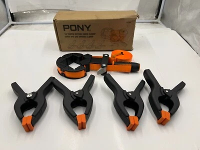 Jorgensen Pony 5-in-1 Strap Clamp w 4-Piece 62/7" Spring Clamp 93262 Durable - Image 1 of 4