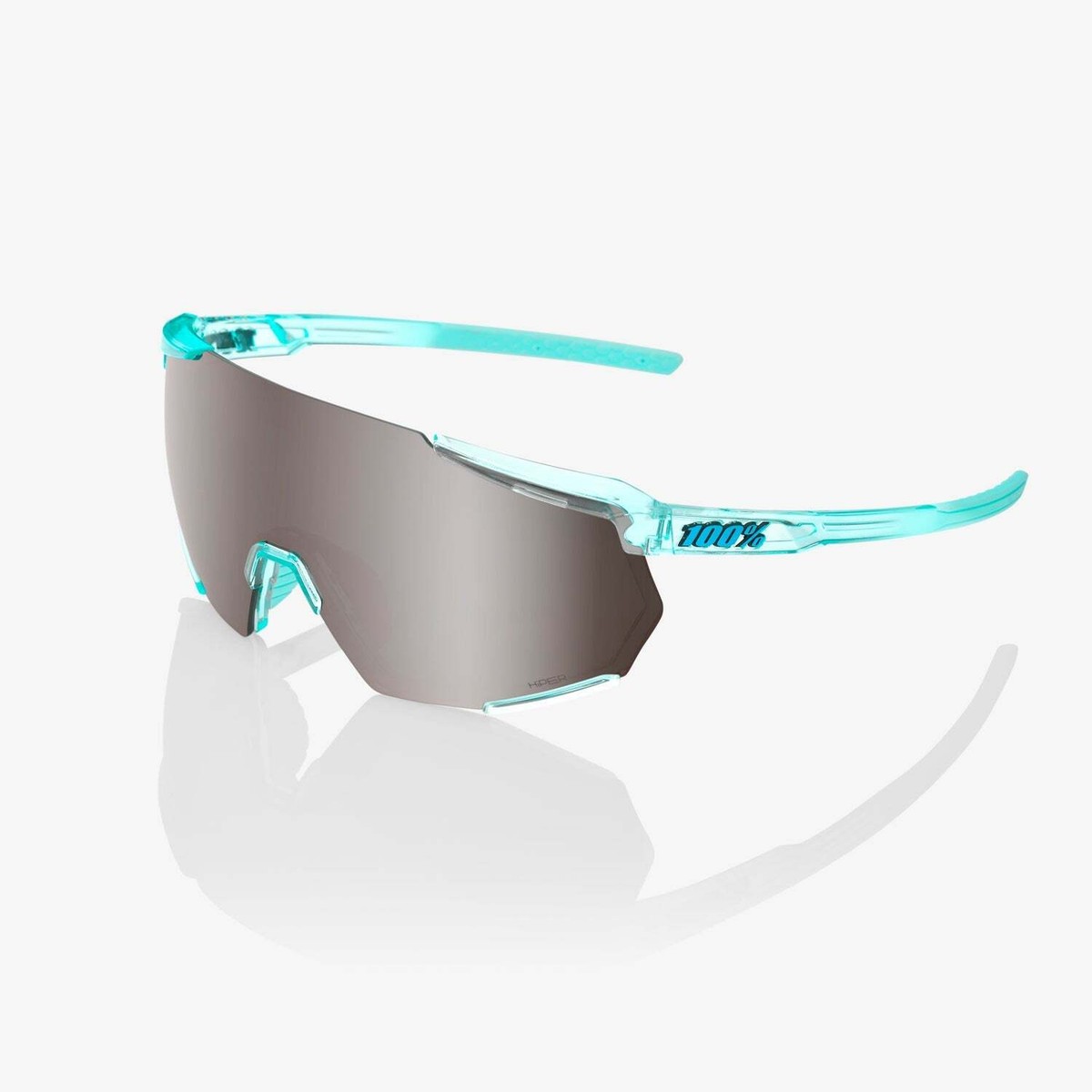 100% サングラス Racetrap 3.0 Translucent Mint 100% Racetrap 3.0 Polished Translucent Mint Sunglasses