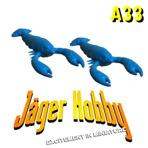 A33 – 2x Large Model Lobster/Crayfish for RC Fishing Boats & Dioramas - Picture 1 of 30