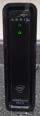 ARRIS SURFboard SBG10 DOCSIS 3.0 16 x 4 Gigabit Cable Modem/AC1600 Wi-Fi Router  - Image 1 of 4