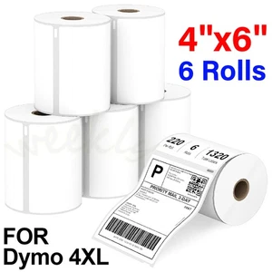 6 Rolls Dymo 4XL LabelWriter Direct Thermal Shipping Labels 1744907 4x6 220/Roll - Picture 1 of 12