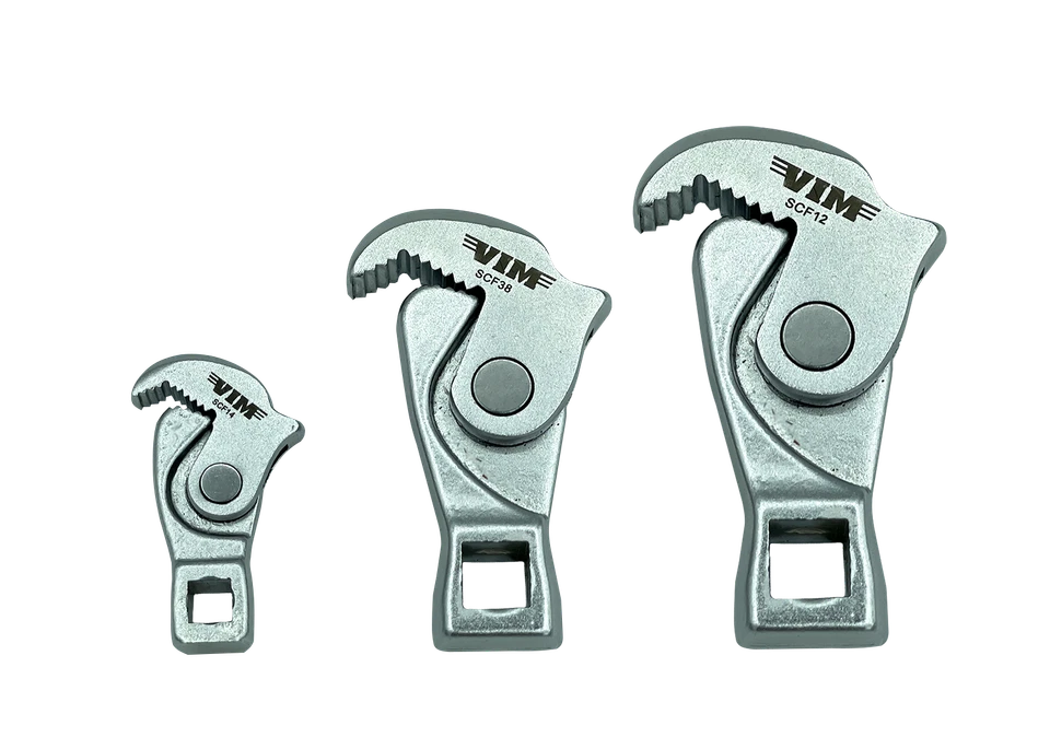VIM Tools 3 Pc. Spring Loaded Crowfoot Wrench Set (1/4", 3/8", 1/2") (SCF100) - Image 1 of 1