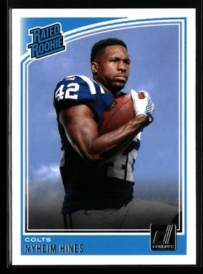 Nyheim Hines 2018 Donruss #327 Rated Rookie Indianapolis Colts RC - Image 1 of 2
